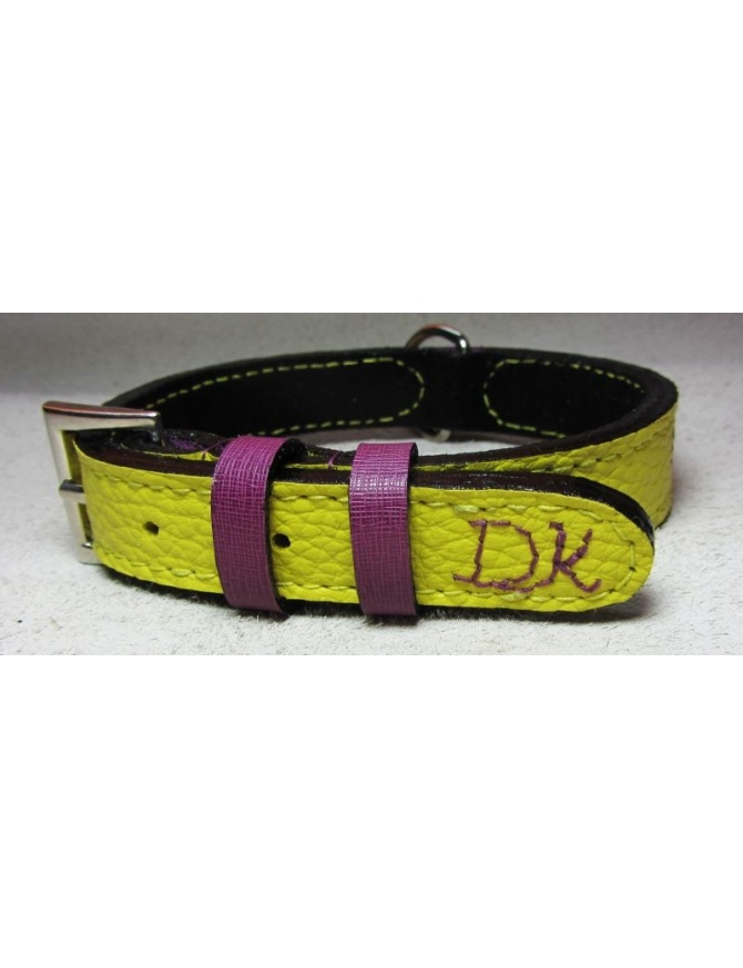 Ruby Star Dog Leather collar