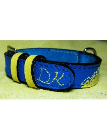 "Dreaming of summer" Dog Leather Collar