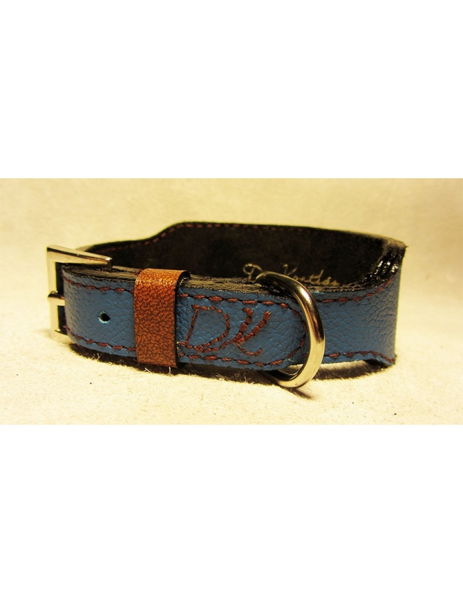 "Blue Runner" - Unique Dog Leather Collar