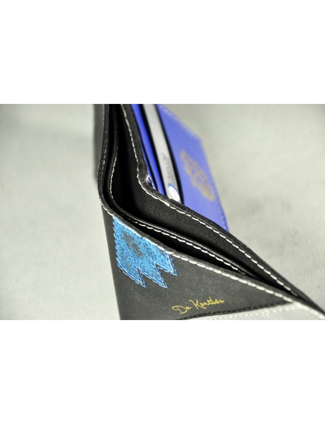 Men leather coin wallet - "Dark style"