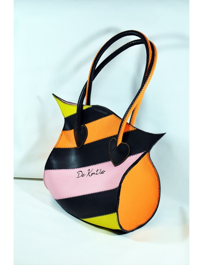 Women leather bag - "Oriental lily"